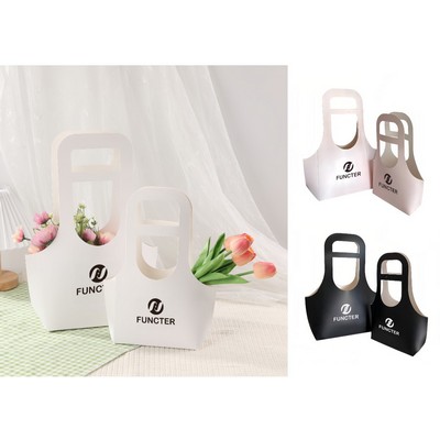 Custom Kraft Bouquet Gift Tote Bag W/ Handle 3 x 6 x 13"