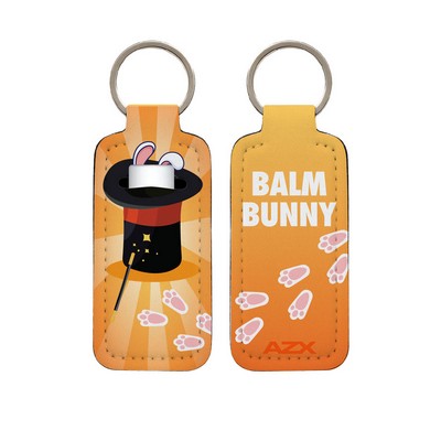 Full Color Neoprene Lip Balm Sleeve Pocket Keychain