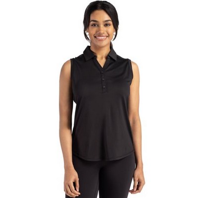 Cutter & Buck Forge Eco Stretch Recycled Womens Sleeveless Polo